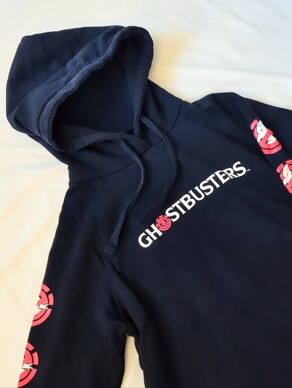 Element X Ghostbusters Men's Black Hoodie Pullover Size L Large